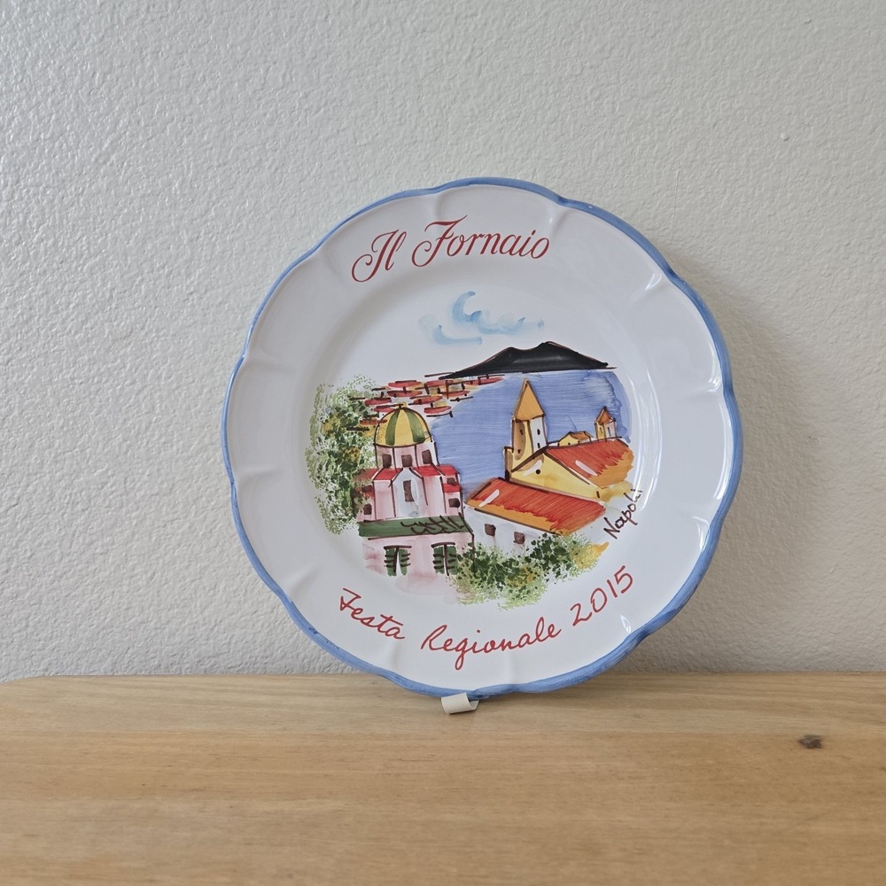 Fornaio 2015 Handpainted 10" Italian Collector Dinner Ceramic Plates  Cerasella